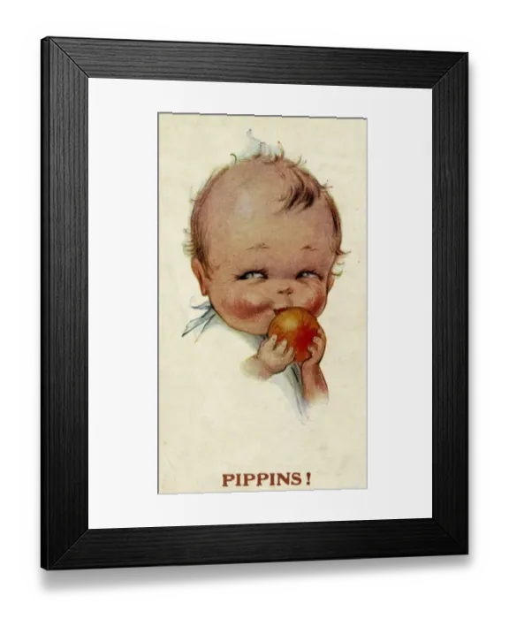 Framed Print : Boy Eats Apple Framed Print : Boy Eats Apple