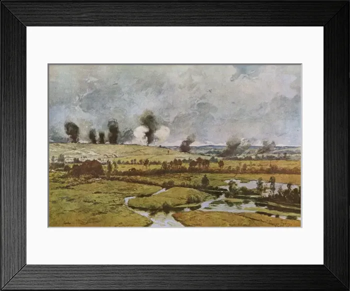 Framed Print : 1916 / Somme Valley Scene Framed Print : 1916 / Somme Valley Scene