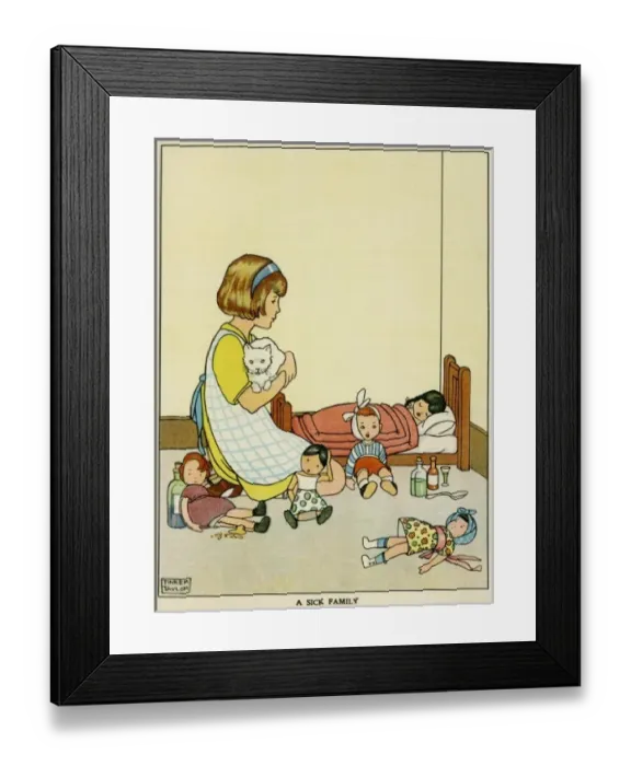 Framed Print : Playing hospital Framed Print : Playing hospital