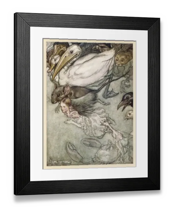 Framed Print : Alice & Pool of Tears Framed Print : Alice & Pool of Tears