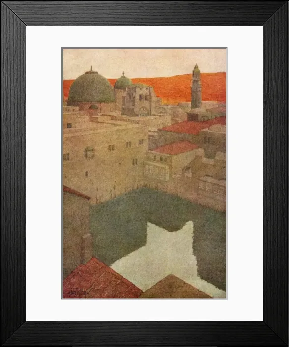 Framed Print : Jerusalem / Pool Hezekiah Framed Print : Jerusalem / Pool Hezekiah
