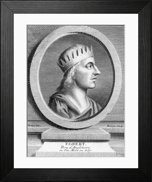 Framed Print : King Egbert / Bason / Vertue Framed Print : King Egbert / Bason / Vertue