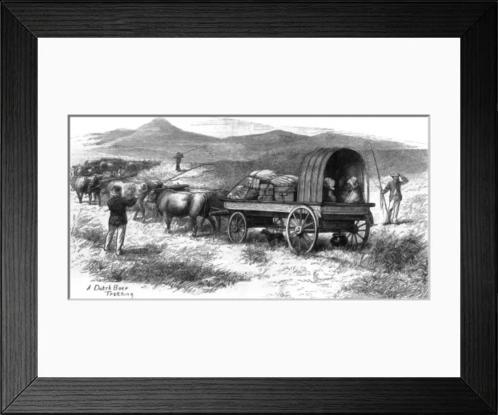 Framed Print : Boer Family Trekking Framed Print : Boer Family Trekking