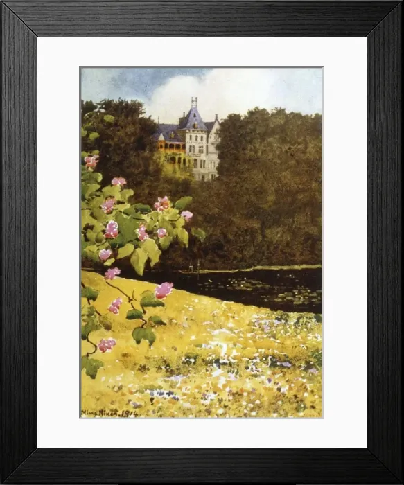 Framed Print : Gmunden / Schloss 1916 Framed Print : Gmunden / Schloss 1916
