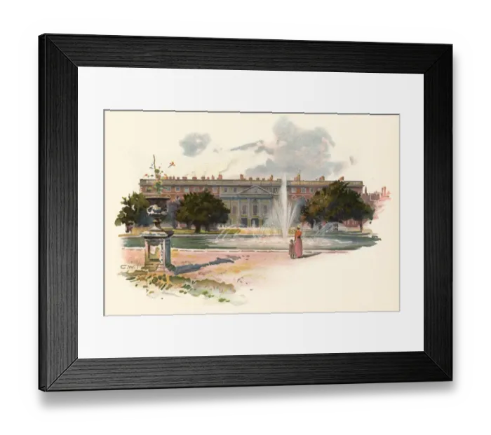 Framed Print : Hampton Court C1895 Framed Print : Hampton Court C1895
