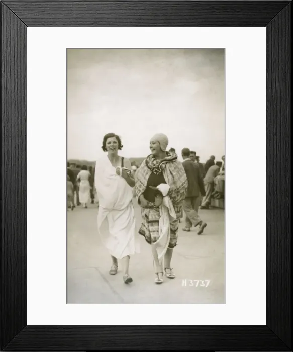 Framed Print : Seaside bathers after their dip in the sea Framed Print : Seaside bathers after their dip in the sea