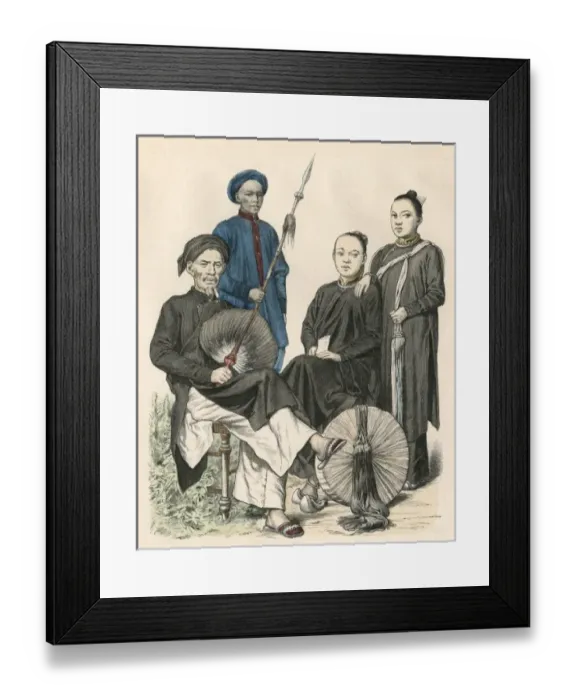 Framed Print : Racial / Asia / Vietnam 19C Framed Print : Racial / Asia / Vietnam 19C