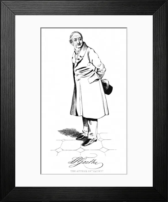 Framed Print : Goethe / Maclise / Fraser Framed Print : Goethe / Maclise / Fraser