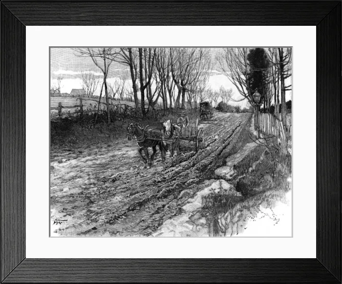Framed Print : American Rural Road Framed Print : American Rural Road