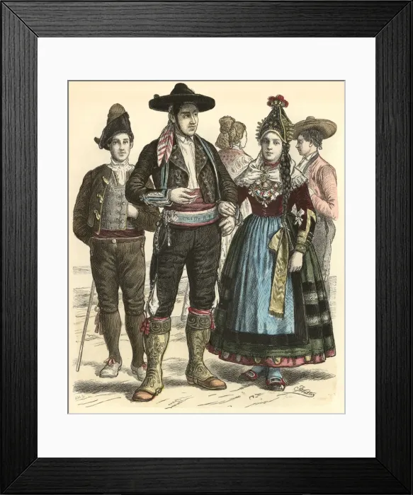 Framed Print : Racial / Spain / Leon / Segovi Framed Print : Racial / Spain / Leon / Segovi