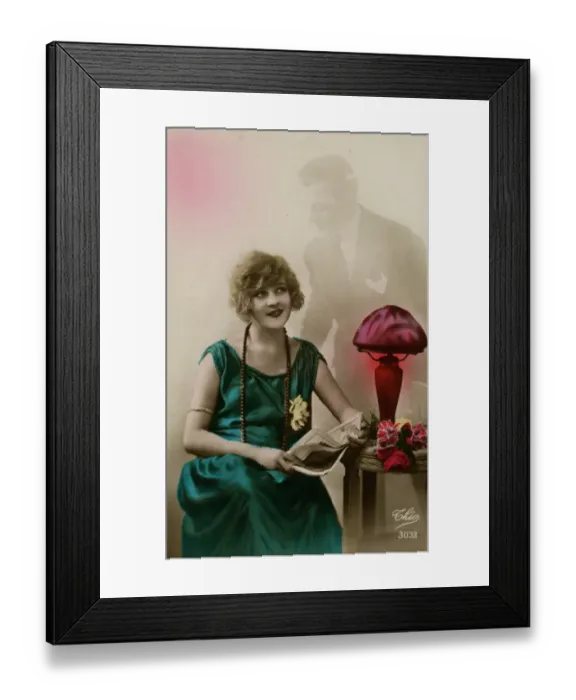 Framed Print : Dreams of her absent loved one Framed Print : Dreams of her absent loved one