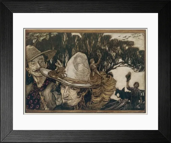 Framed Print : Tom Thumb on a Hat Framed Print : Tom Thumb on a Hat