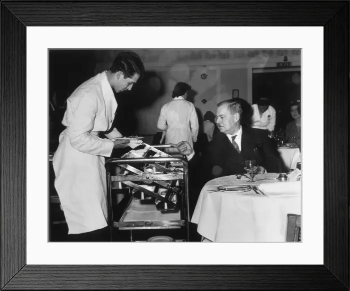 Framed Print : Ordering from Trolley Framed Print : Ordering from Trolley