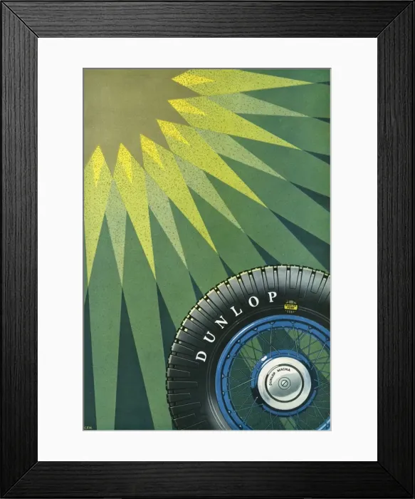 Framed Print : Dunlop Tyre Advert Framed Print : Dunlop Tyre Advert