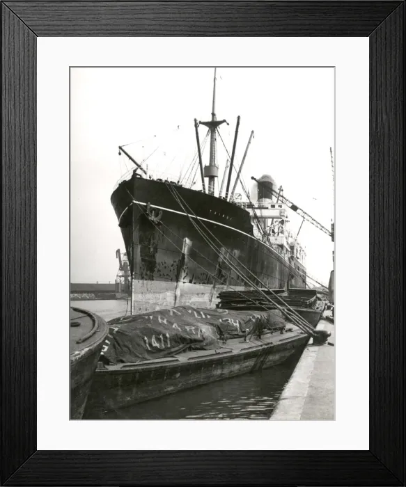Framed Print : Ship in George V Dock Framed Print : Ship in George V Dock