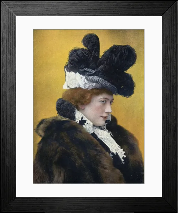 Framed Print : Jane Hading / Hat 1900 Framed Print : Jane Hading / Hat 1900