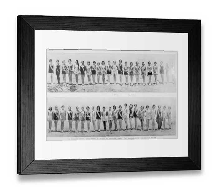 Framed Print : Beauty Contest 1929 Framed Print : Beauty Contest 1929