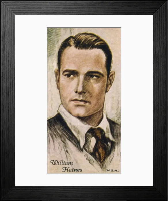 Framed Print : William Haines / Cig Card Framed Print : William Haines / Cig Card