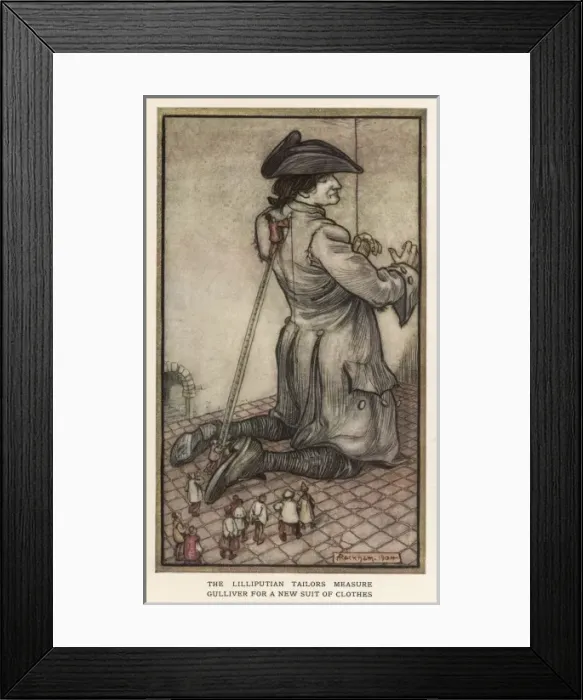 Framed Print : Gulliver & Clothes Framed Print : Gulliver & Clothes