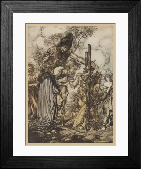 Framed Print : Fafner Demands the Ring Framed Print : Fafner Demands the Ring