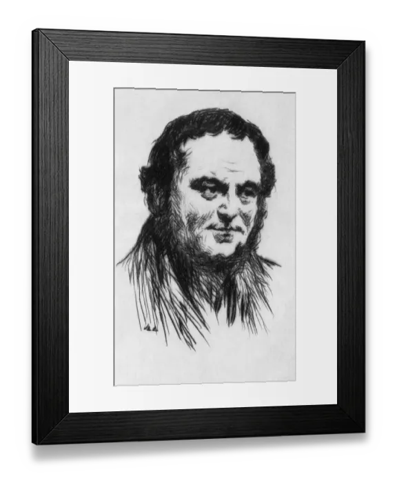 Framed Print : Stendhal (Etching) Framed Print : Stendhal (Etching)