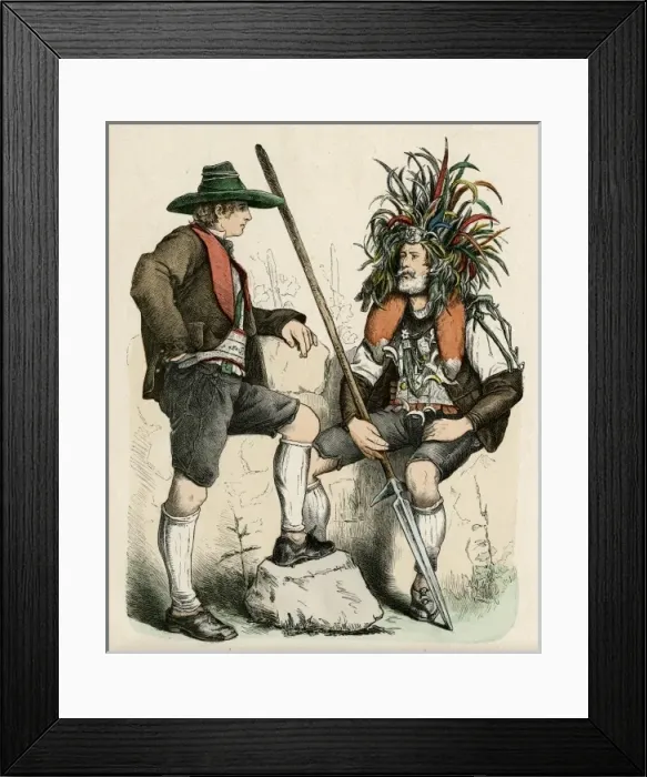 Framed Print : Racial / Austria / Peasants Framed Print : Racial / Austria / Peasants