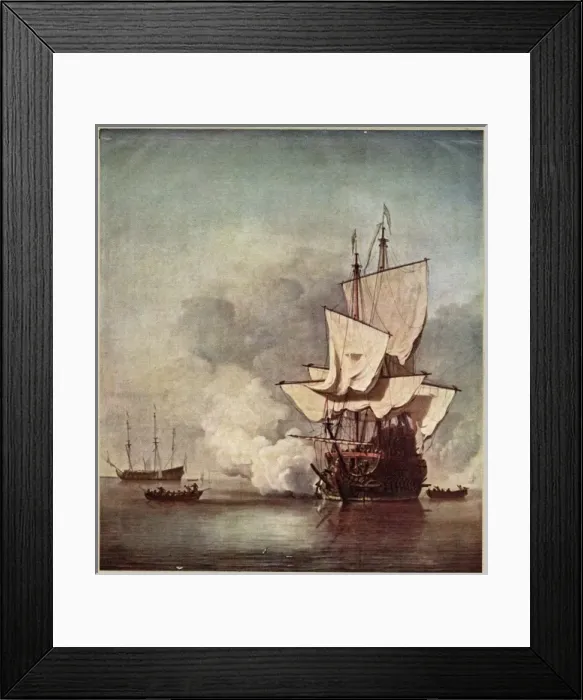Framed Print : Dutch Warships 1670 Framed Print : Dutch Warships 1670