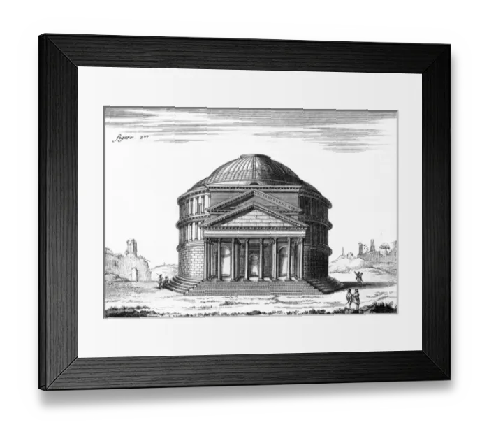 Framed Print : Rome / Pantheon C1760 Framed Print : Rome / Pantheon C1760