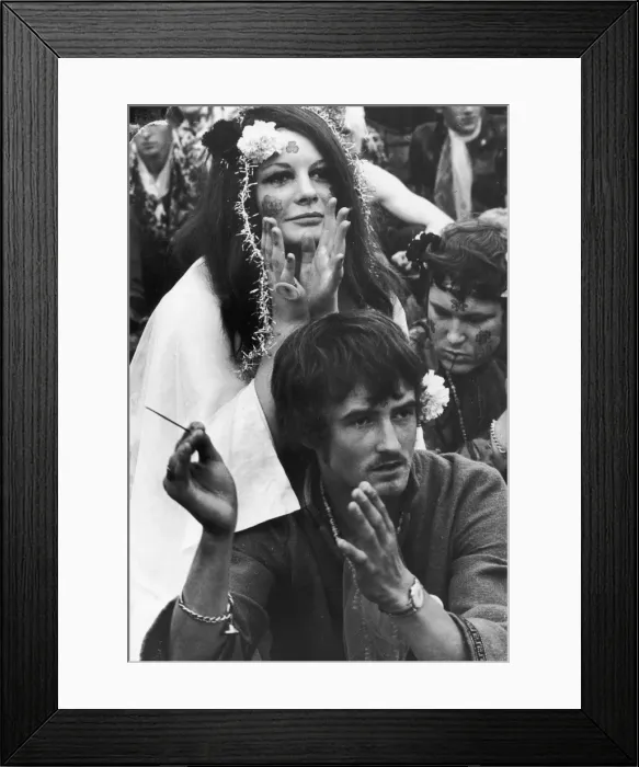 Framed Print : Flower Power 1967 Framed Print : Flower Power 1967