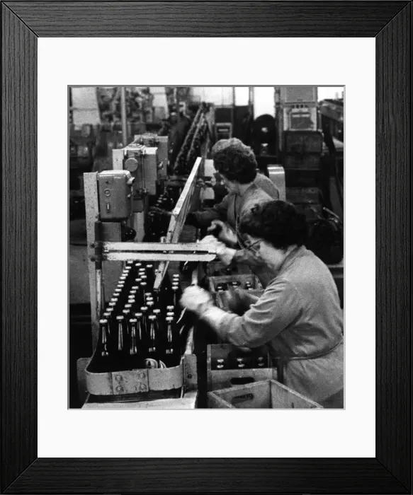 Framed Print : Packing Beer Bottles Framed Print : Packing Beer Bottles