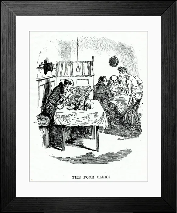 Framed Print : 1836 Dining Room Scene Framed Print : 1836 Dining Room Scene