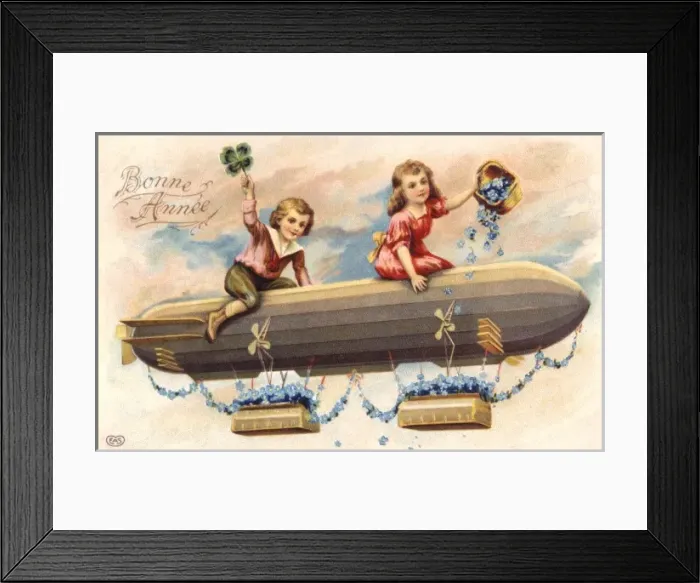 Framed Print : Card; Airship Framed Print : Card; Airship