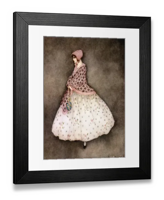 Framed Print : Female Type / Dolly Varden Framed Print : Female Type / Dolly Varden