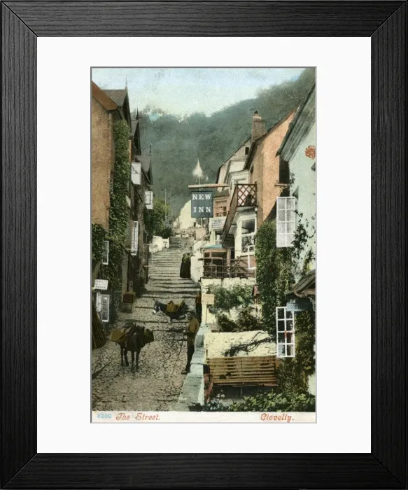 Framed Print : Clovelly / Devon 1904 Framed Print : Clovelly / Devon 1904