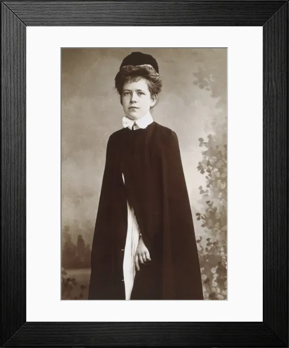 Framed Print : Nanny in Outdoor Dress Framed Print : Nanny in Outdoor Dress