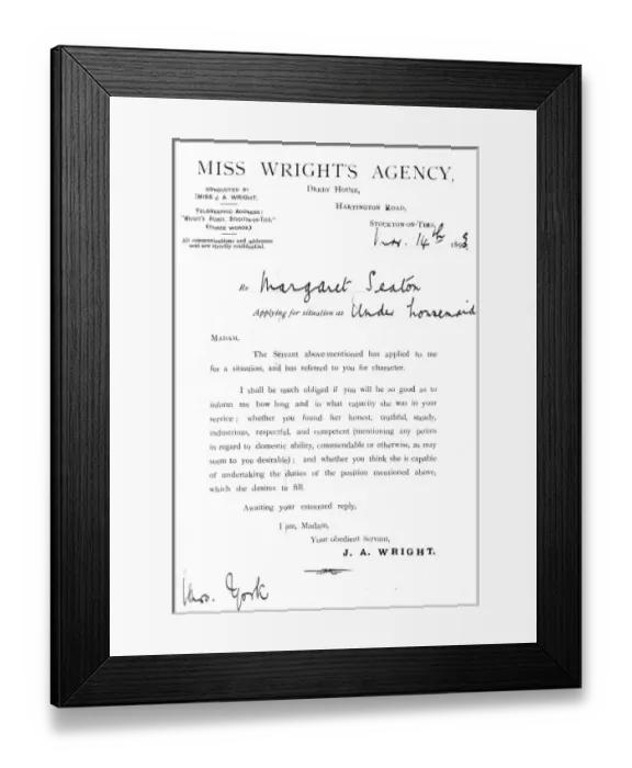 Framed Print : Housemaids Reference Framed Print : Housemaids Reference