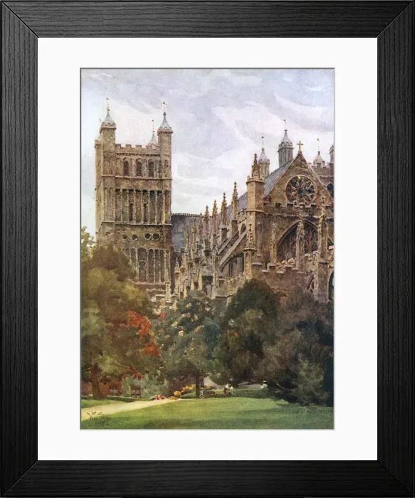 Framed Print : Exeter Cathedral / 1905 Framed Print : Exeter Cathedral / 1905