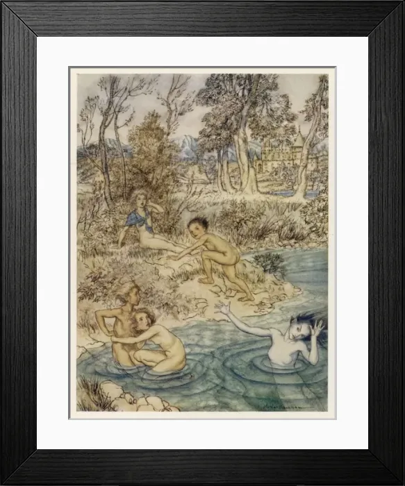 Framed Print : Little Mermaid Scares Framed Print : Little Mermaid Scares