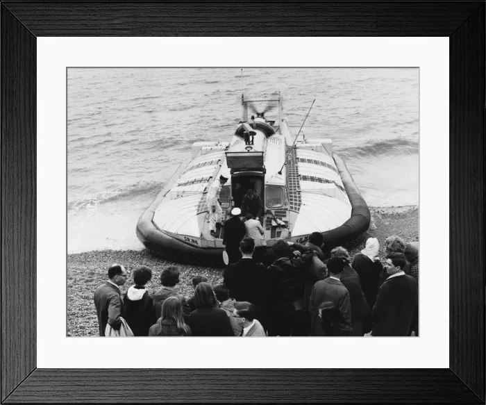 Framed Print : Hovercraft Passengers Framed Print : Hovercraft Passengers