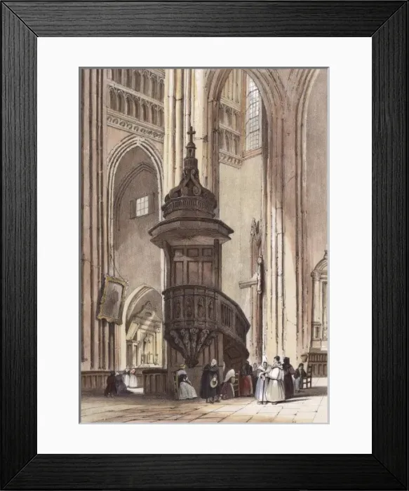 Framed Print : Church at Rouen Framed Print : Church at Rouen