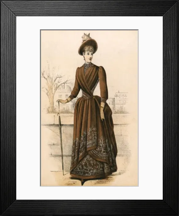 Framed Print : Paisley Costume 1888 Framed Print : Paisley Costume 1888