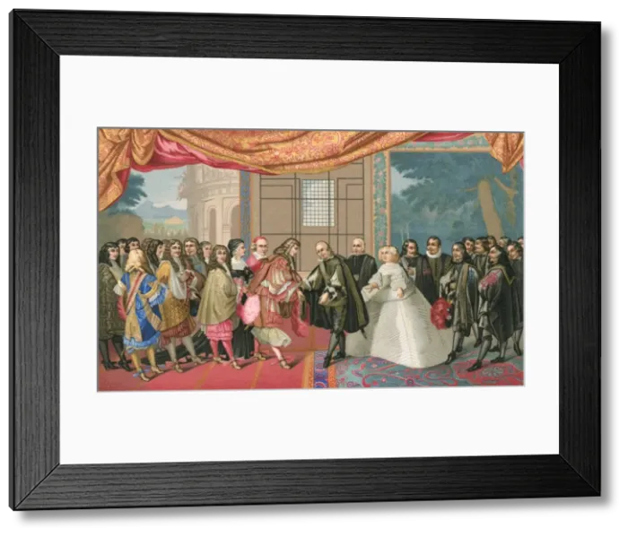 Framed Print : Louis XIV & Felipe IV Framed Print : Louis XIV & Felipe IV
