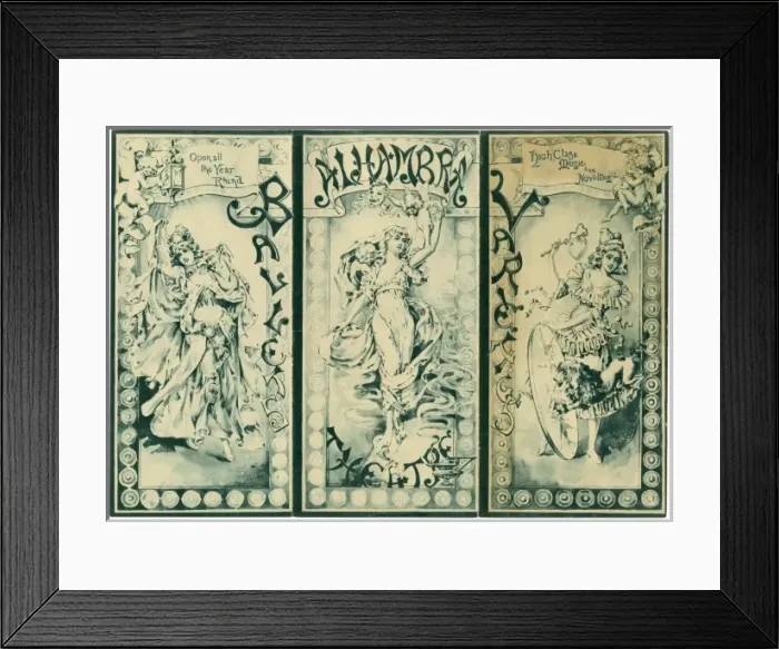 Framed Print : Alhambra Theatre / 1892 Framed Print : Alhambra Theatre / 1892
