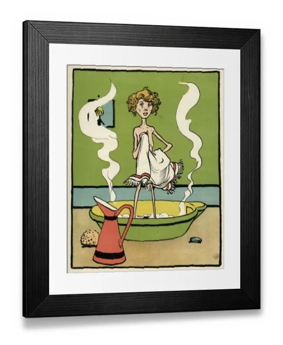 Framed Print : Boy Bathing C1900 Framed Print : Boy Bathing C1900