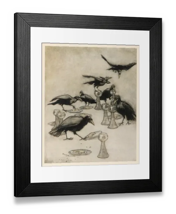 Framed Print : The Seven Ravens