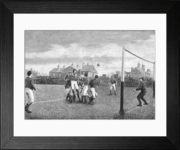 Framed Print : 1889 Football Match Framed Print : 1889 Football Match