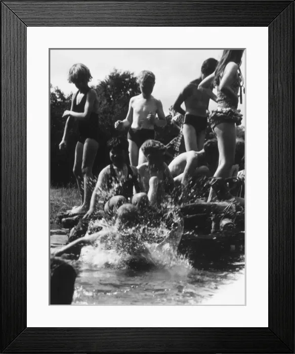 Framed Print : Children / Seaside 1964 Framed Print : Children / Seaside 1964