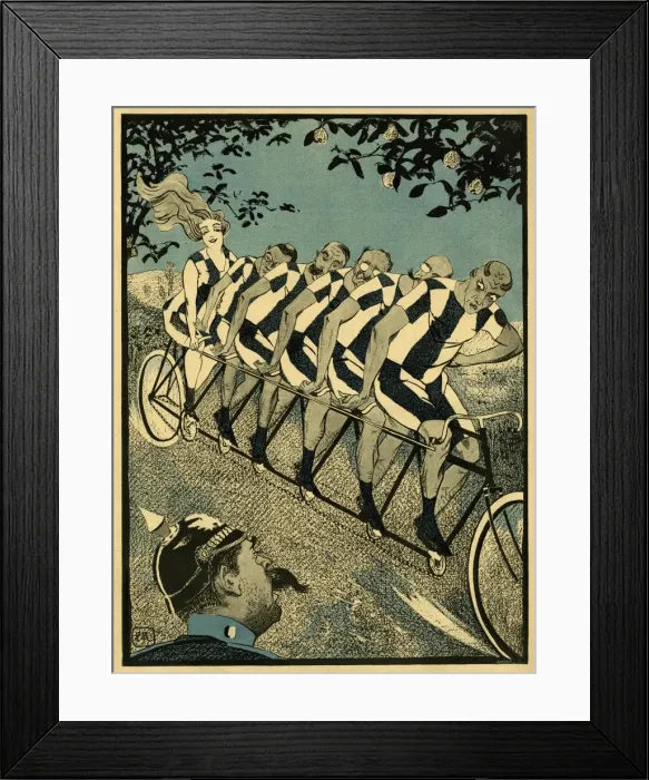 Framed Print : Six on a Cycle Framed Print : Six on a Cycle
