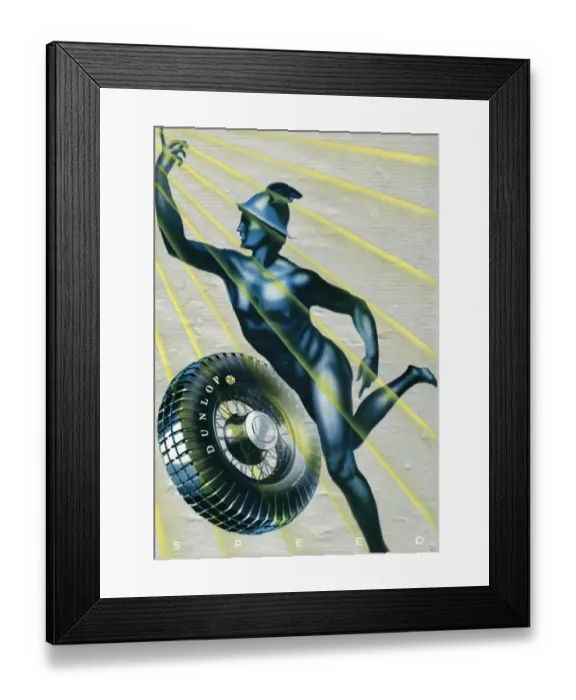 Framed Print : Dunlop Tyre Advert 18 Framed Print : Dunlop Tyre Advert 18