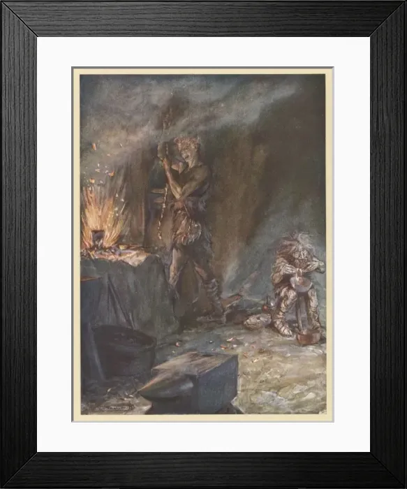 Framed Print : Forging of Notung Framed Print : Forging of Notung